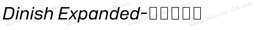 Dinish Expanded字体转换